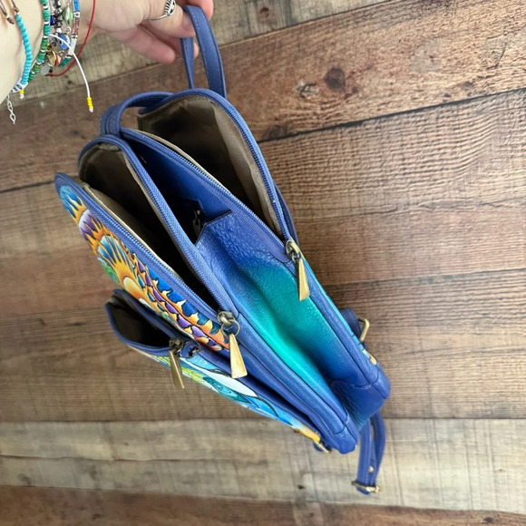 NWOT Sukriti Kolkata Handbag Collection One Of A Kind Hand Painted- Leather - Picture 13 of 15